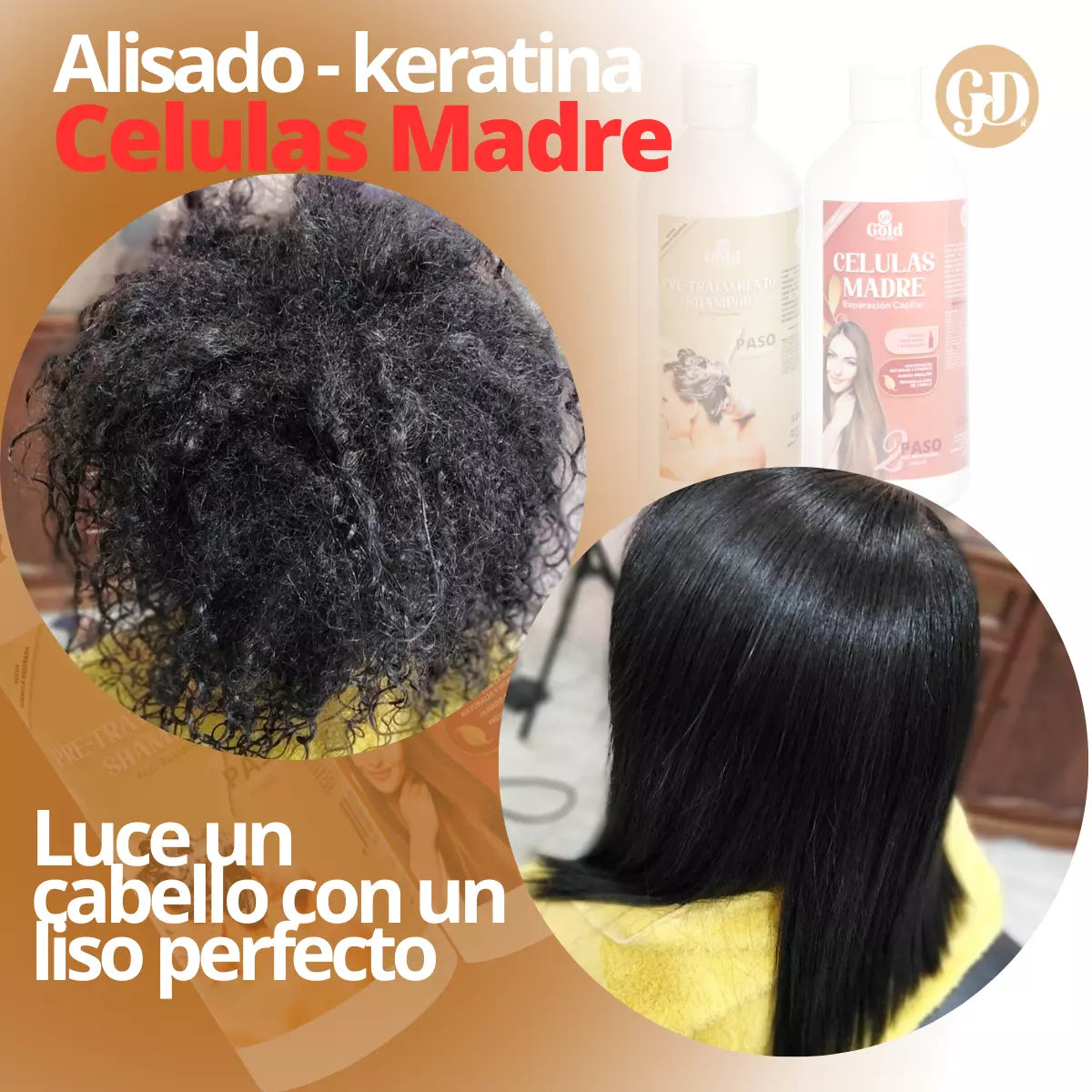 Straightening Kit | Gold DIAMOND Stem Cells