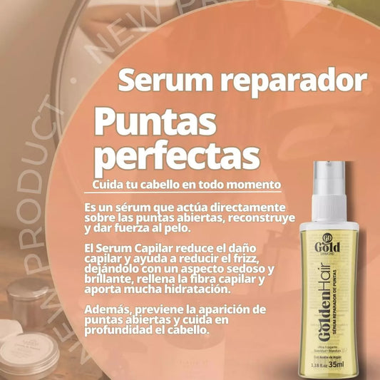 💛 Daily Use | GoldenHair Tip Repair Serum. 35mL