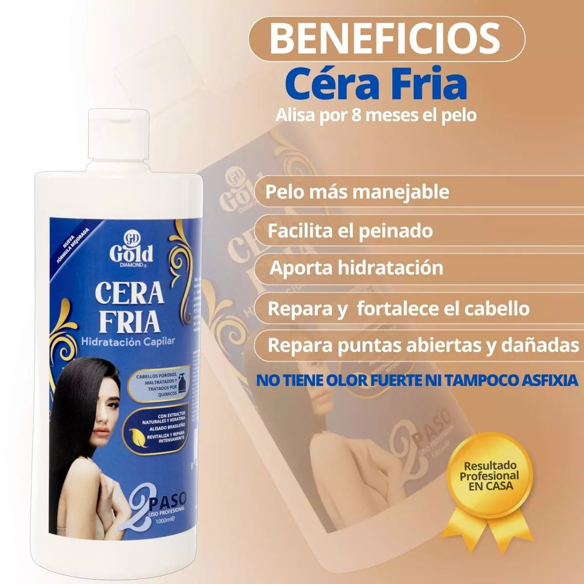Kit Alisado | Cera Fría Gold DIAMOND