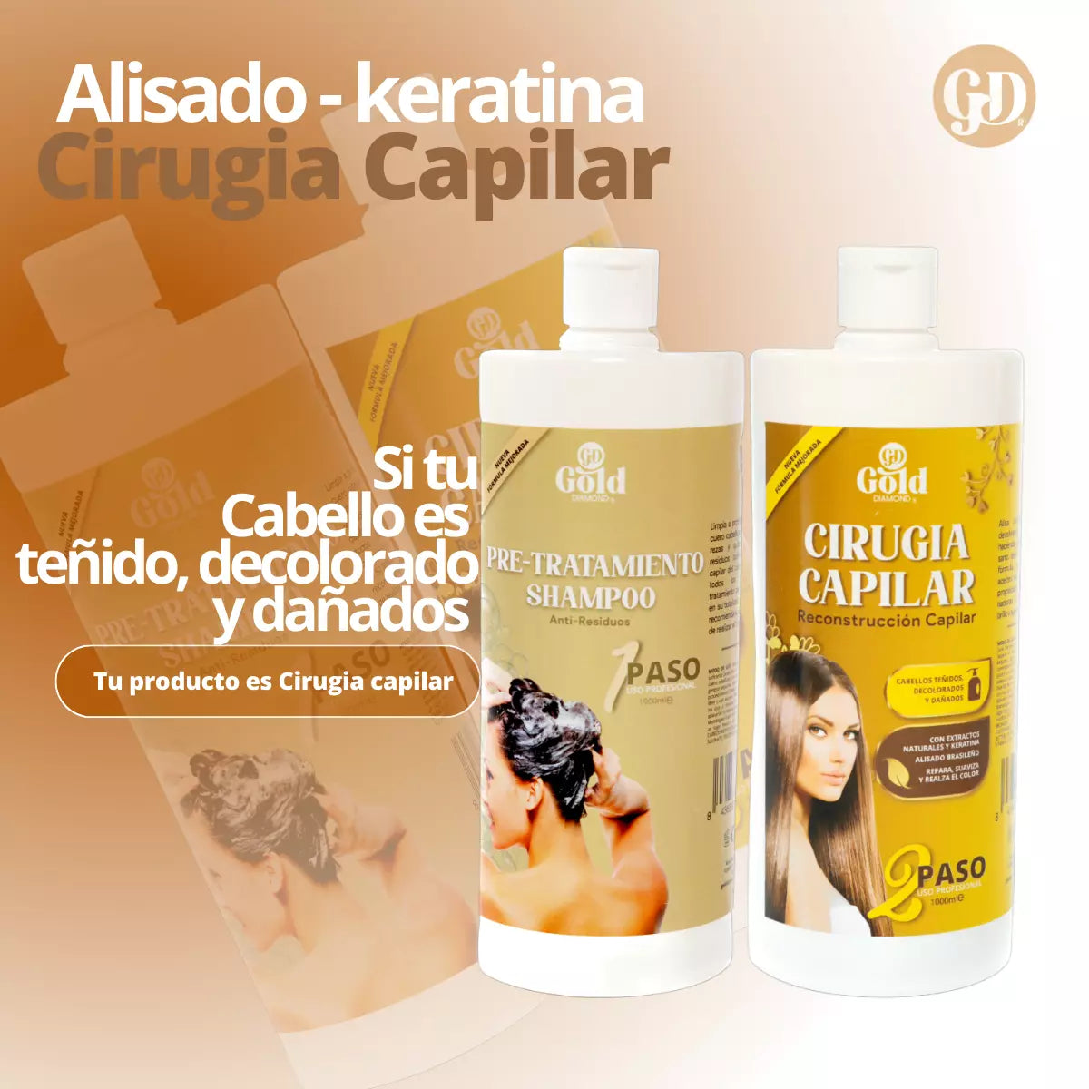 Straightening Kit | Gold DIAMOND Hair Surgery