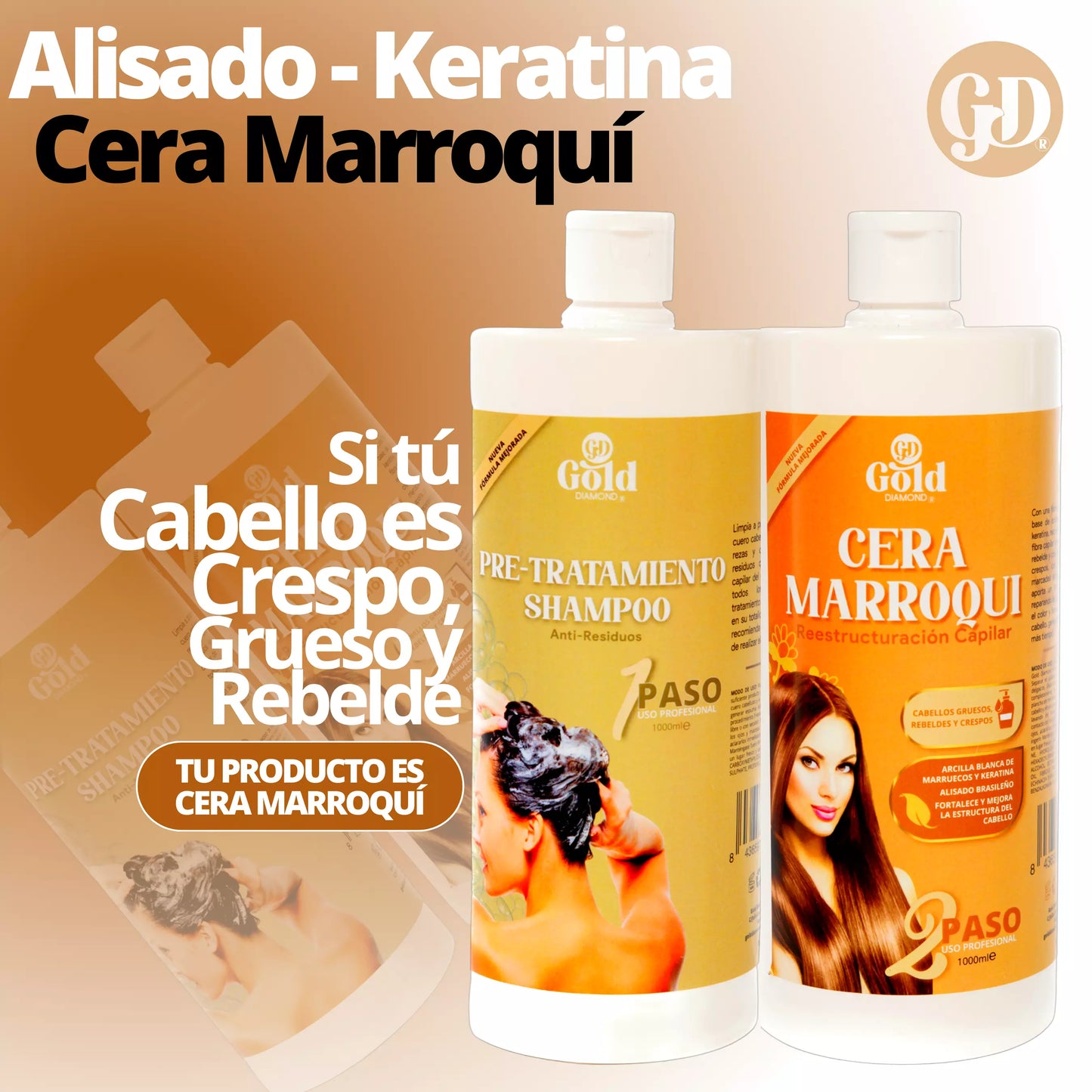 Straightening Kit | Moroccan Gold DIAMOND Wax