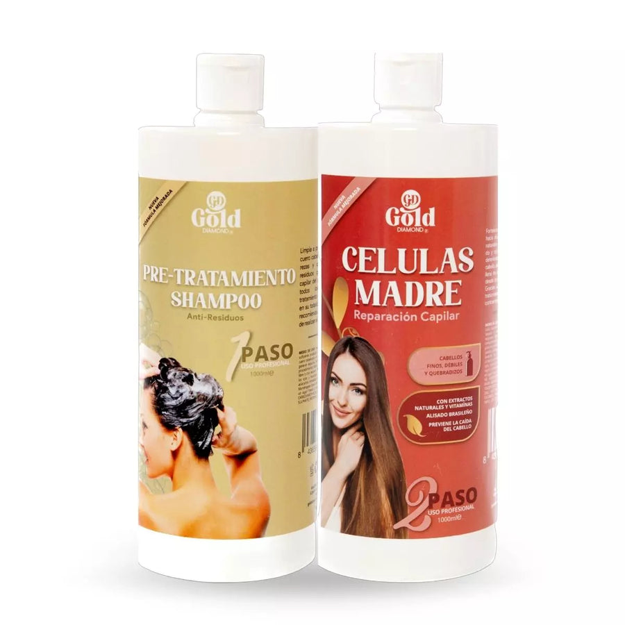 Kit Alisado | Células Madre Gold DIAMOND | Sin Formol