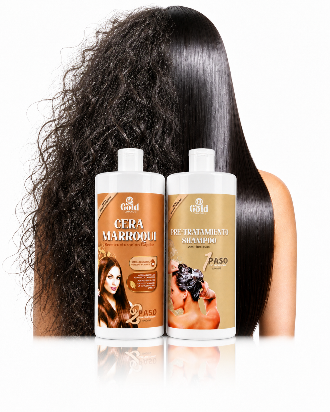Kit Alisado | Cera Marroquí Gold DIAMOND | Sin Formol