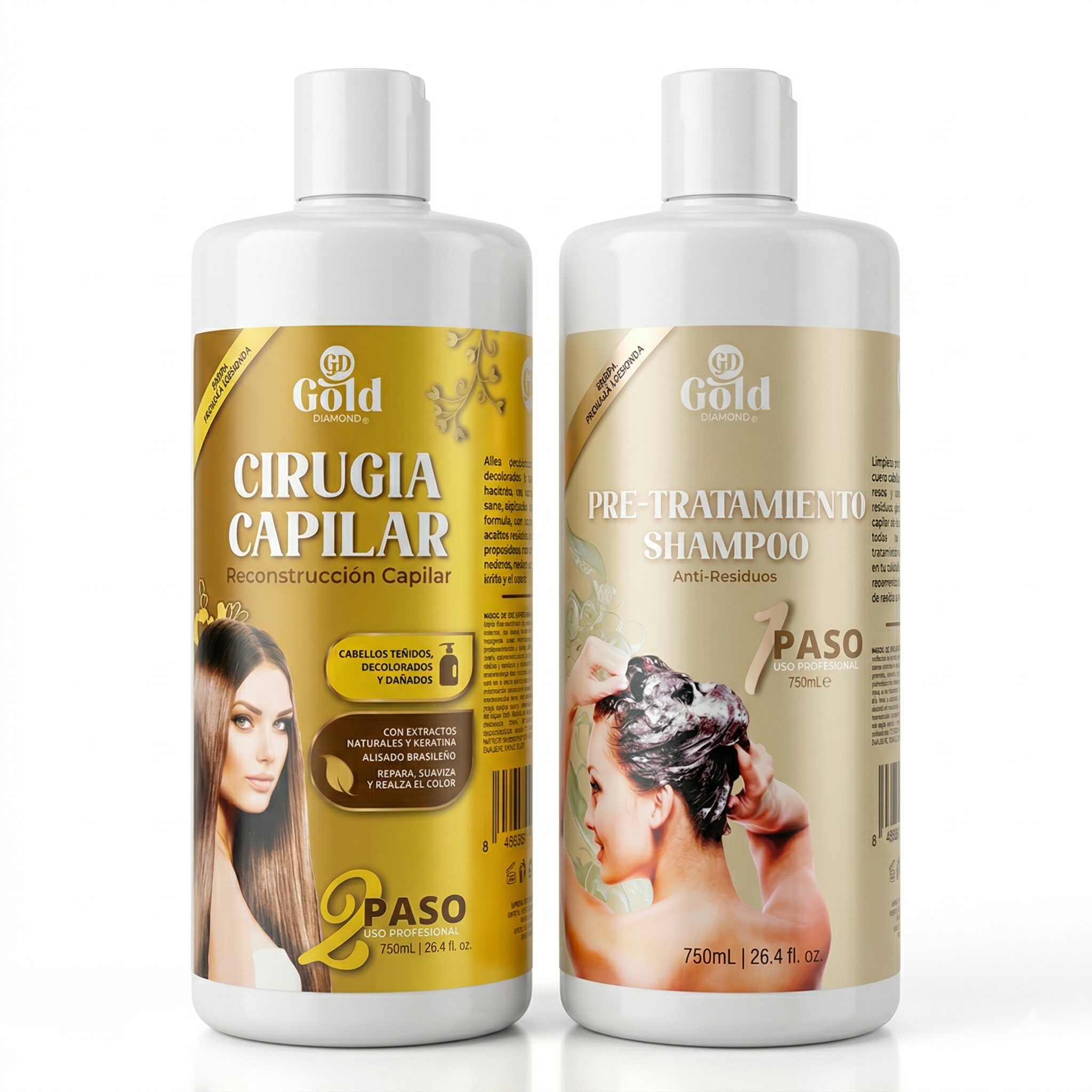 Kit Alisado | Cirugía Capilar Gold DIAMOND | Sin Formol