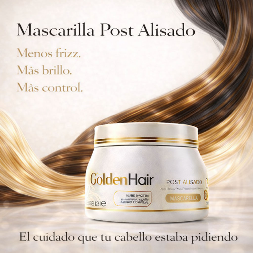 Mascarilla Post Alisado para menos frizz, brillo y control