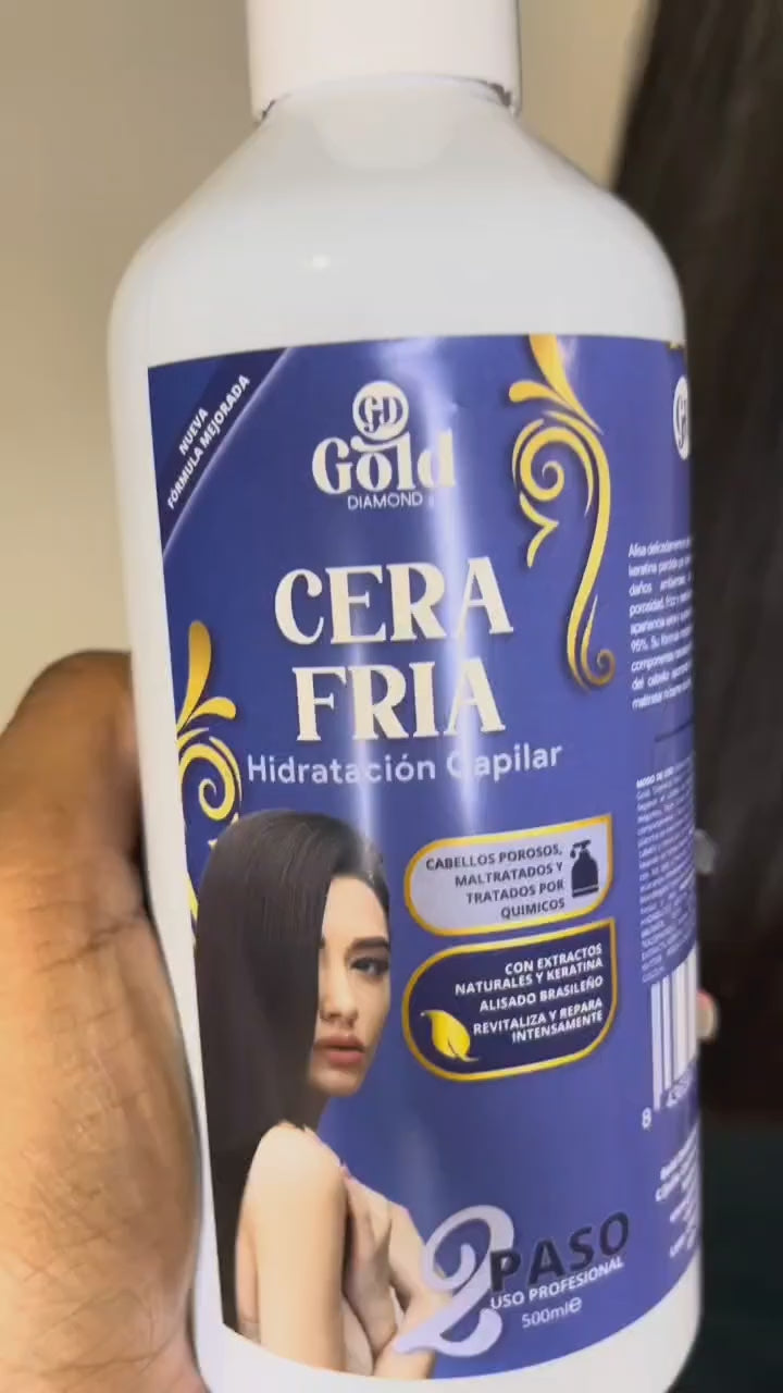Kit Alisado | Cera Fría Gold DIAMOND | Sin Formol
