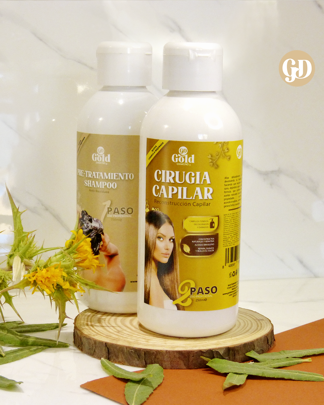 Kit Alisado | Cirugía Capilar Gold DIAMOND | Sin Formol